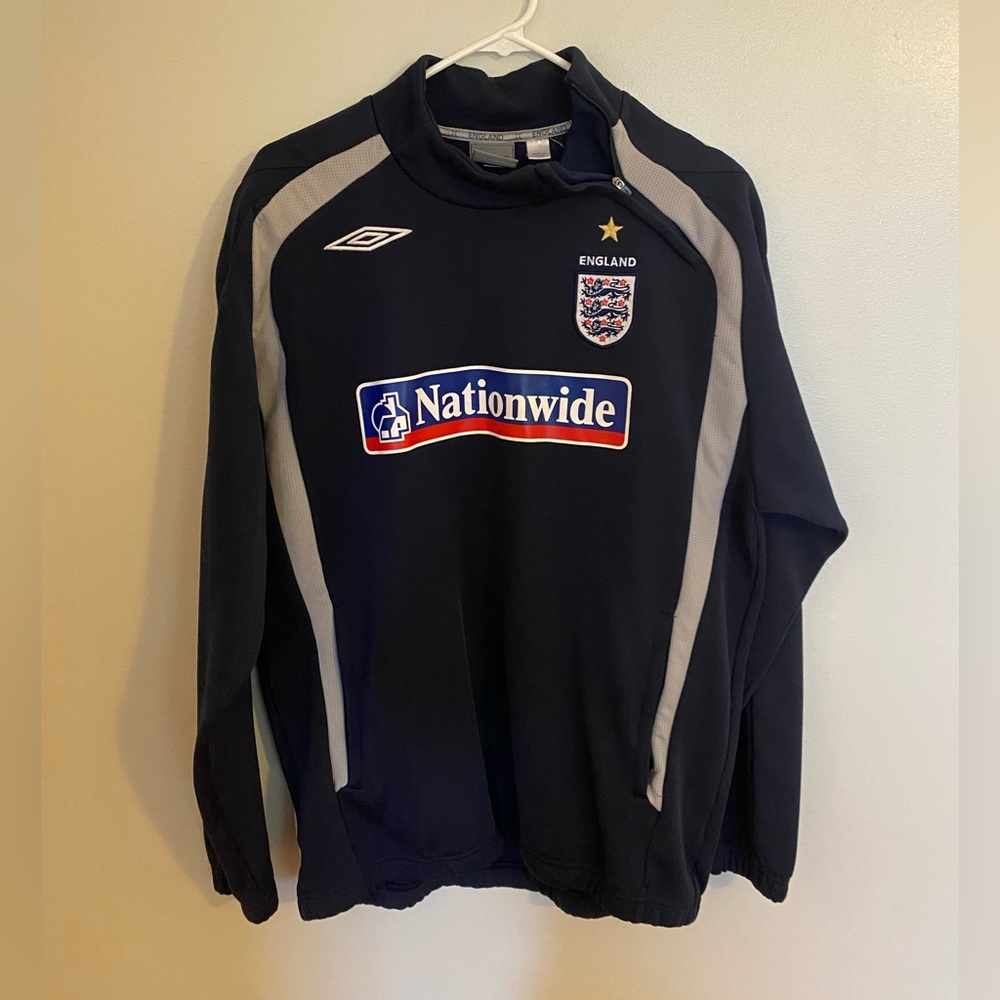 Vintage Umbro England Training Top Size Large